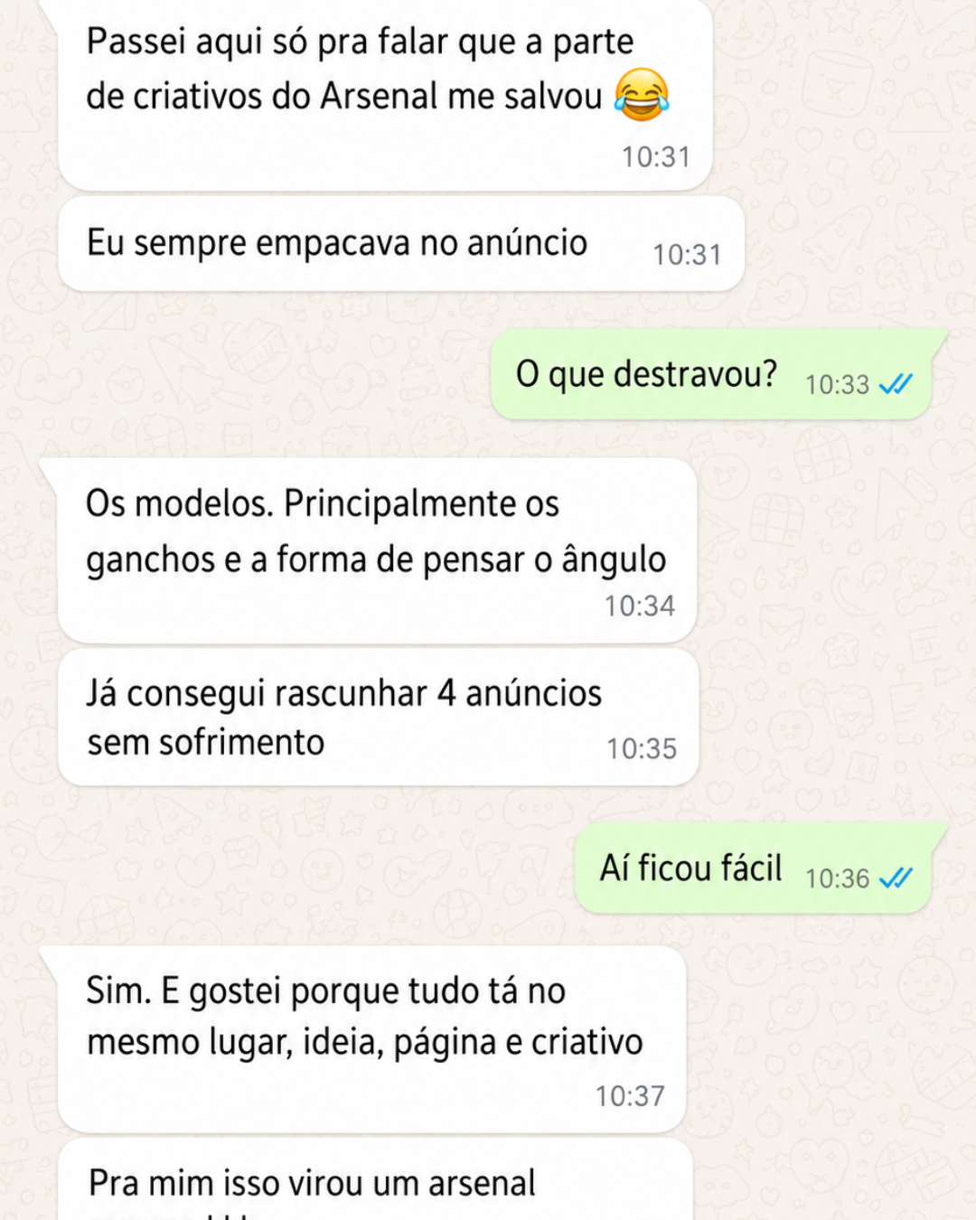 Depoimento de quem usou o Arsenal